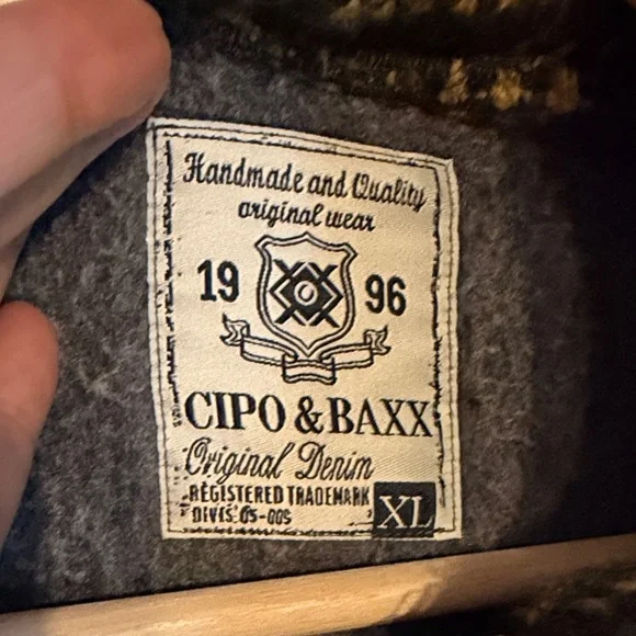 Double Layer Collar Knitted Detail Men's Sweatshirt - Picture 6 of 8